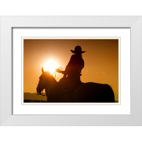 Last Run White Modern Wood Framed Art Print with Double Matting by Dearing, Lisa