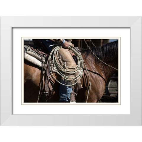 Sierra Style White Modern Wood Framed Art Print with Double Matting by Dearing, Lisa