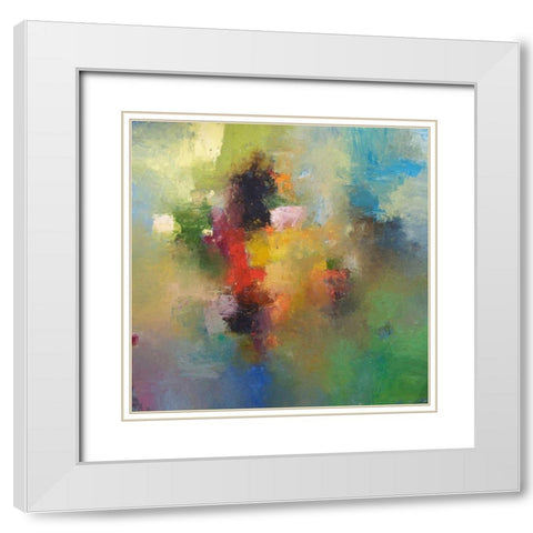 Montego Bay White Modern Wood Framed Art Print with Double Matting by Dickson, Mark