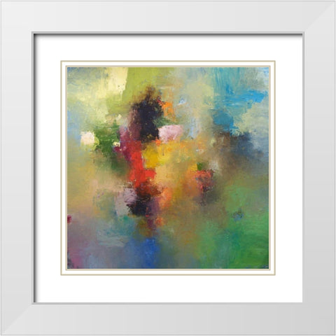 Montego Bay White Modern Wood Framed Art Print with Double Matting by Dickson, Mark
