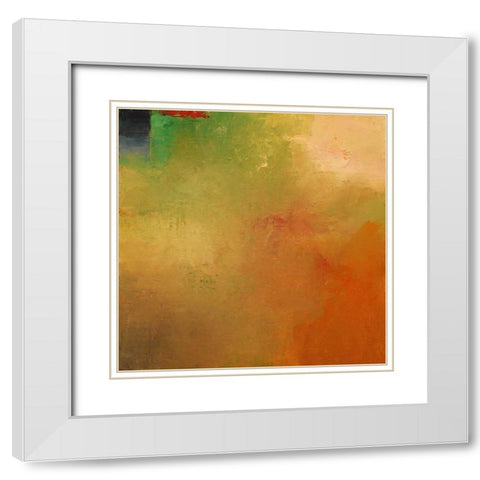 Autumn Mist White Modern Wood Framed Art Print with Double Matting by Dickson, Mark
