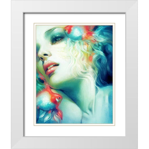 Scale White Modern Wood Framed Art Print with Double Matting by Dittman, Anna