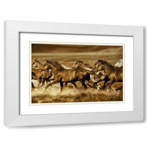 Unbroken White Modern Wood Framed Art Print with Double Matting by Dearing, Lisa