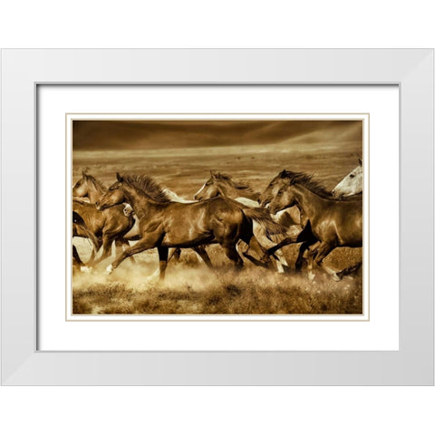 Unbroken White Modern Wood Framed Art Print with Double Matting by Dearing, Lisa