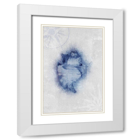 Ocean Memories 1 White Modern Wood Framed Art Print with Double Matting by Duncan-He, Louis