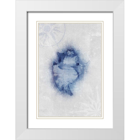 Ocean Memories 1 White Modern Wood Framed Art Print with Double Matting by Duncan-He, Louis