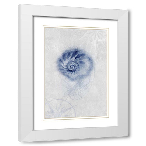 Ocean Memories 2 White Modern Wood Framed Art Print with Double Matting by Duncan-He, Louis