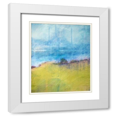 Interwoven Landscape White Modern Wood Framed Art Print with Double Matting by Engeln, Skadi