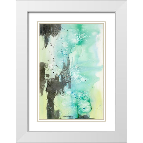 Hold Back The River White Modern Wood Framed Art Print with Double Matting by Edwards, Brazen