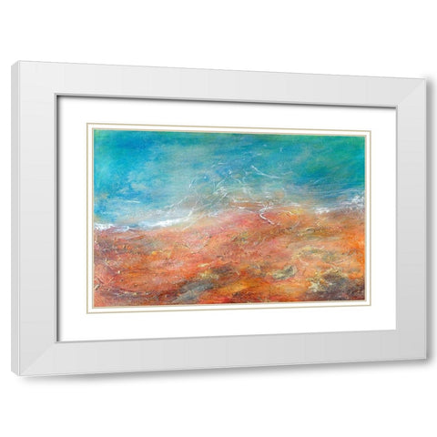 Somewhere Beyond The Sea White Modern Wood Framed Art Print with Double Matting by Edwards, Brazen