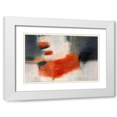 Night Dust White Modern Wood Framed Art Print with Double Matting by Eijgendaal, Tanja