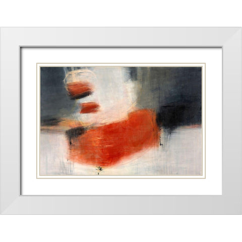 Night Dust White Modern Wood Framed Art Print with Double Matting by Eijgendaal, Tanja