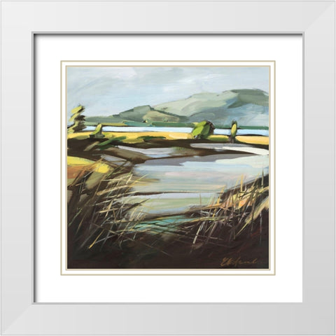 Pantano White Modern Wood Framed Art Print with Double Matting by Ekstrand, Kris