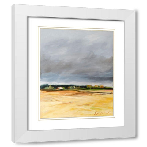 Samish Flats No. 1 White Modern Wood Framed Art Print with Double Matting by Ekstrand, Kris