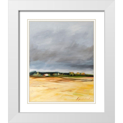 Samish Flats No. 1 White Modern Wood Framed Art Print with Double Matting by Ekstrand, Kris