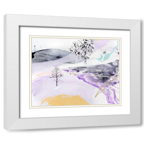 Bosque White Modern Wood Framed Art Print with Double Matting by Escayo, Alba