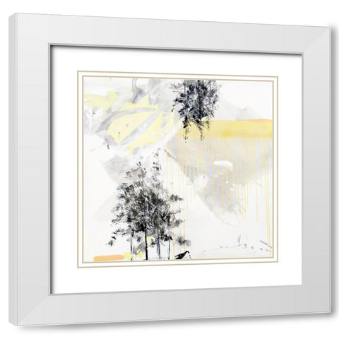 Bosque No. 2 White Modern Wood Framed Art Print with Double Matting by Escayo, Alba