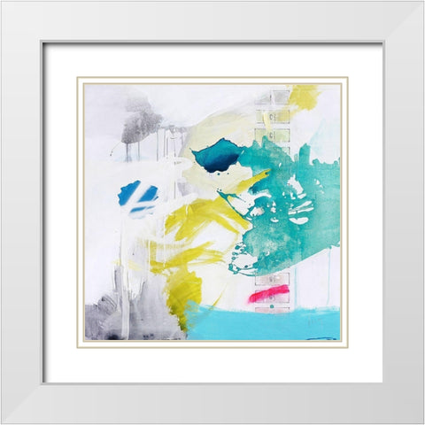 Geologias White Modern Wood Framed Art Print with Double Matting by Escayo, Alba