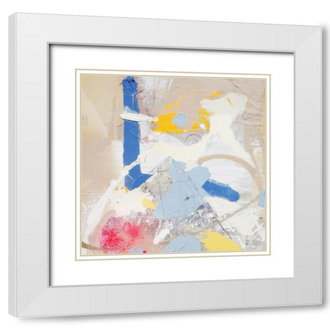 Verano White Modern Wood Framed Art Print with Double Matting by Escayo, Alba