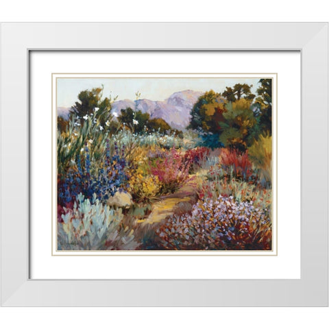 Morning Bloom White Modern Wood Framed Art Print with Double Matting by Freudenstein, Ellie