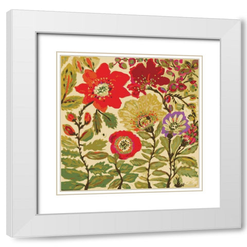 Modern Art Innocence White Modern Wood Framed Art Print with Double Matting by Fields, Karen