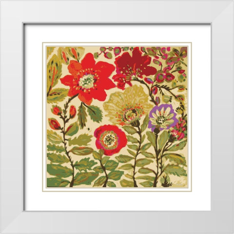 Modern Art Innocence White Modern Wood Framed Art Print with Double Matting by Fields, Karen