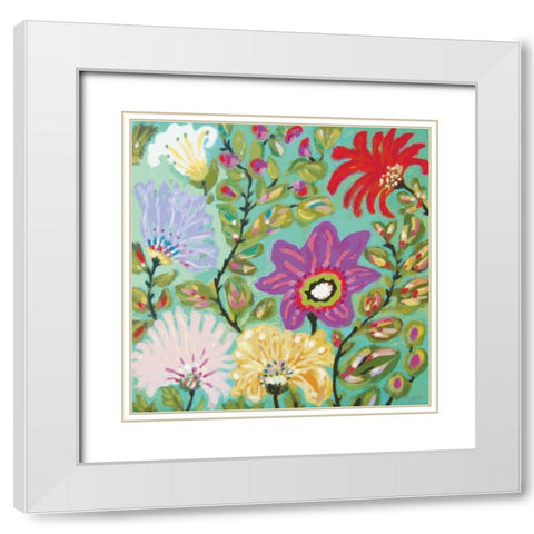 Liberty Garden White Modern Wood Framed Art Print with Double Matting by Fields, Karen