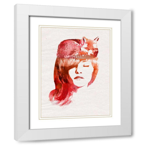 Perfect Silence White Modern Wood Framed Art Print with Double Matting by Farkas, Robert