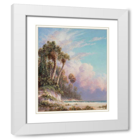 Casperson Bluff White Modern Wood Framed Art Print with Double Matting by Fronckowiak, Art