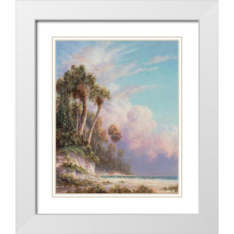 Casperson Bluff White Modern Wood Framed Art Print with Double Matting by Fronckowiak, Art