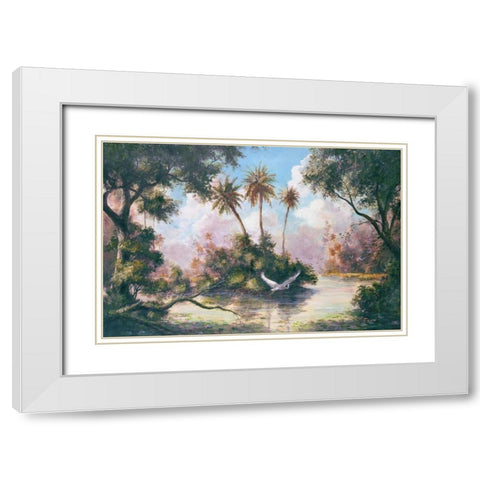Glades Hammock White Modern Wood Framed Art Print with Double Matting by Fronckowiak, Art