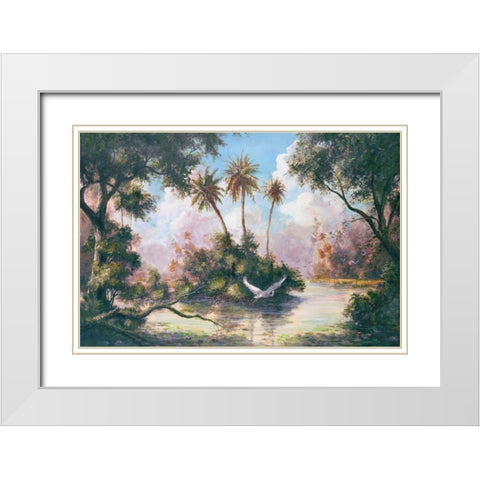 Glades Hammock White Modern Wood Framed Art Print with Double Matting by Fronckowiak, Art