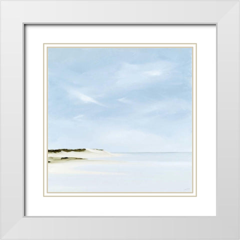 Inshore White Modern Wood Framed Art Print with Double Matting by Fleury, Rick
