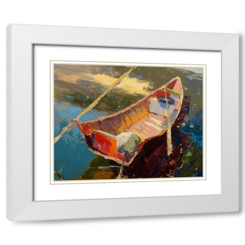 Italian Wayfarer White Modern Wood Framed Art Print with Double Matting by Forst, Beth A.