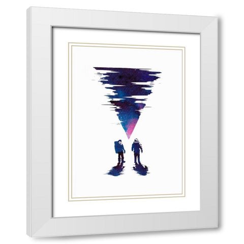 The Thing White Modern Wood Framed Art Print with Double Matting by Farkas, Robert