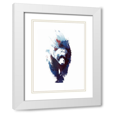 Death Run White Modern Wood Framed Art Print with Double Matting by Farkas, Robert
