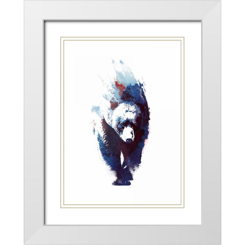 Death Run White Modern Wood Framed Art Print with Double Matting by Farkas, Robert