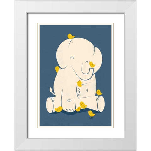 Big Mama White Modern Wood Framed Art Print with Double Matting by Fleck, Jay