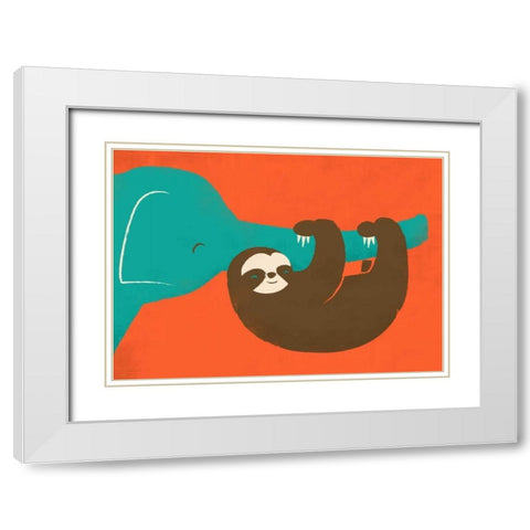 Lets Hang White Modern Wood Framed Art Print with Double Matting by Fleck, Jay