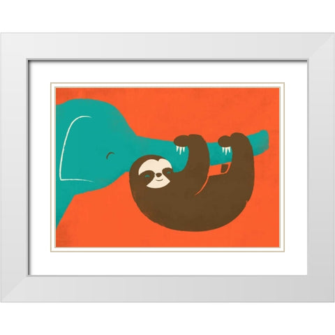 Lets Hang White Modern Wood Framed Art Print with Double Matting by Fleck, Jay