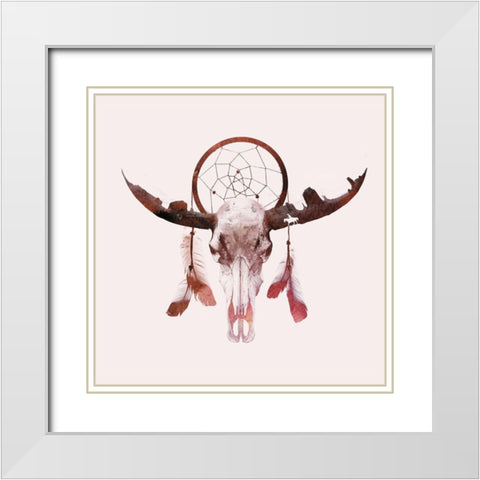 Deadly Desert White Modern Wood Framed Art Print with Double Matting by Farkas, Robert