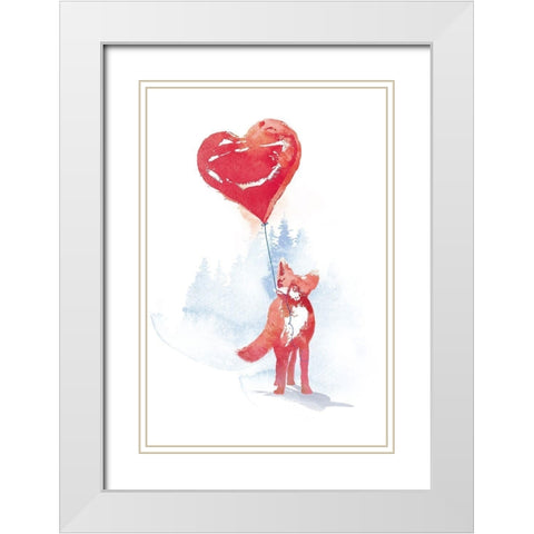 This One is For You White Modern Wood Framed Art Print with Double Matting by Farkas, Robert