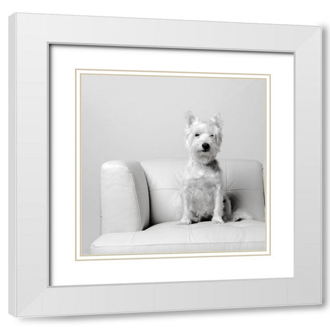 White on White White Modern Wood Framed Art Print with Double Matting by Fielding, Edward M.