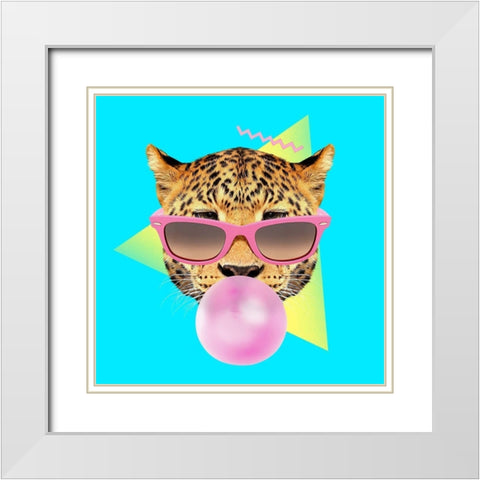 Bubble Gum White Modern Wood Framed Art Print with Double Matting by Farkas, Robert