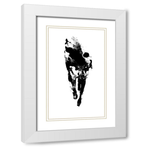 My Personal Demon White Modern Wood Framed Art Print with Double Matting by Farkas, Robert