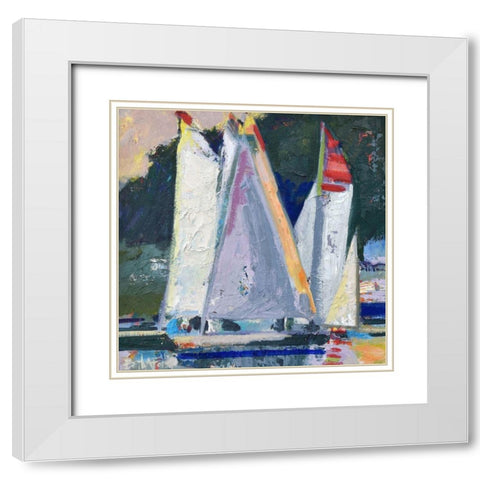 Waiting For Wind White Modern Wood Framed Art Print with Double Matting by Forst, Beth A.