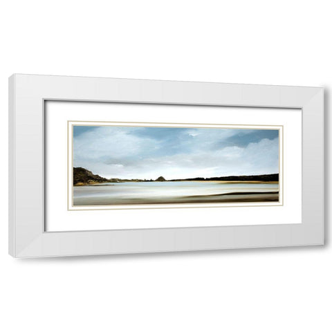 Freedom White Modern Wood Framed Art Print with Double Matting by Fleury, Rick