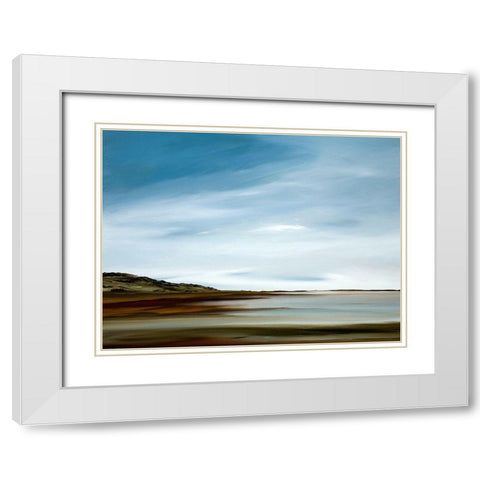 Elements White Modern Wood Framed Art Print with Double Matting by Fleury, Rick