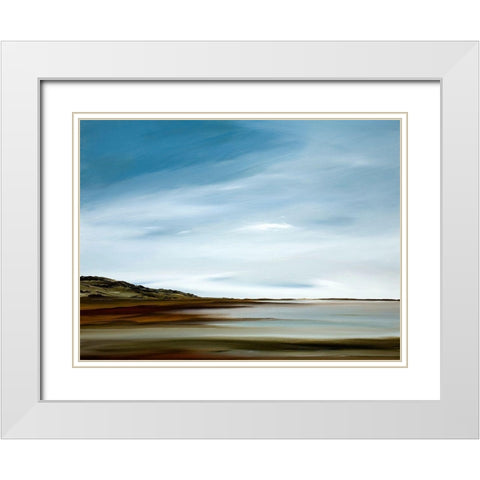 Elements White Modern Wood Framed Art Print with Double Matting by Fleury, Rick