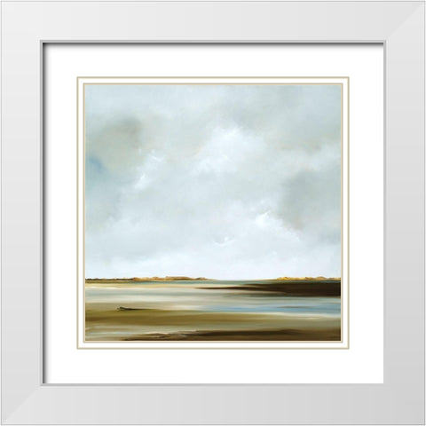 Passages White Modern Wood Framed Art Print with Double Matting by Fleury, Rick
